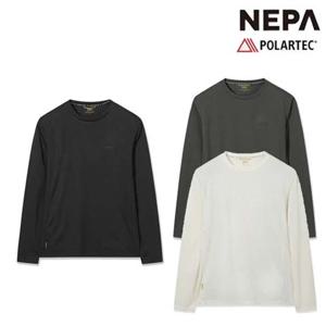 네파 7L55323 남성 가을 등산 캠핑 라운드 티셔츠 폴라텍 파워드라이 긴팔 티