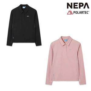 네파 7L65222 여성 가을 등산 캠핑 긴팔 폴로 티셔츠 포레스타 우븐 긴팔 카라 티