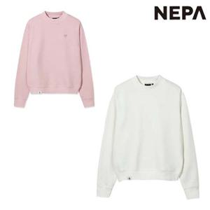 네파 7L65365 여성 가을 등산 캠핑 라운드 티셔츠 그린마인드 세미 크롭 맨투맨