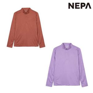 네파 7L65401 여성 가을 등산 캠핑 베이직 긴팔 집업 티셔츠