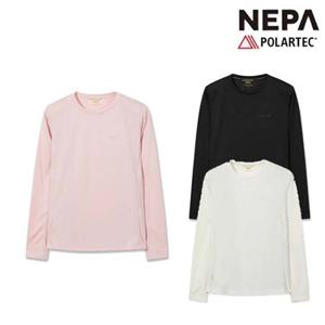 네파 7L65323 여성 가을 등산 캠핑 라운드 티셔츠 폴라텍 파워드라이 긴팔 티