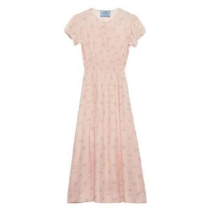 프라다 플로럴 퐁 미디 드레스 P3Q10RSOOO17OZ