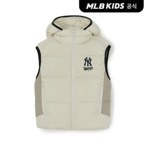 [MLB키즈 공식]25FW스트릿 그래픽 덕다운 베스트 NY (Cream) 7ADVB0256-50CRS