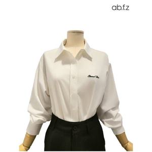 [에이비에프지]심플 자수 포인트 긴팔 블라우스 APZ4HB02J