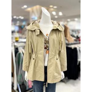 소고 세이브존01 후드넥 야상 트렌치 코트 AI3YA05_GR