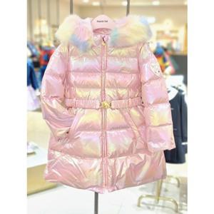 [프렌치캣 9D] 핑크 샤이닝 오리털 점퍼 (Q55DSJ040)