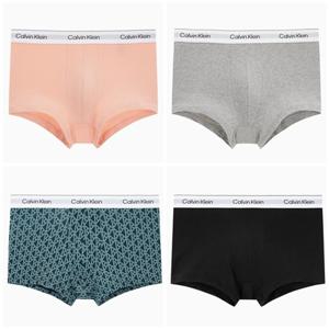 [캘빈클라인 언더웨어]남성 아이콘 코튼 모달 4매세트 드로즈 NB4391-VRU-2XM