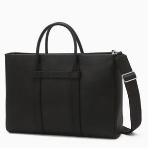 [헤지스ACC] 블랙 단색 소가죽 서류가방 HJBA5F031BK