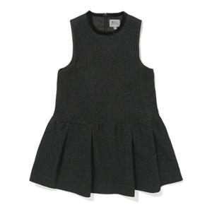 [빈HU] BZ62ZS02CG 모노톤 그레이 헤링본 점퍼스커트 원피스