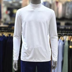 런던포그 세이브존04 스판 하프넥이너 화이트티셔츠 LOWTA16Z