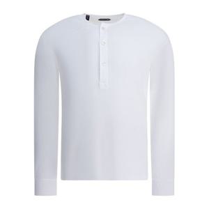 톰포드 스트레치 코튼 헨리넥 티셔츠 JHL019 JMC067AW002