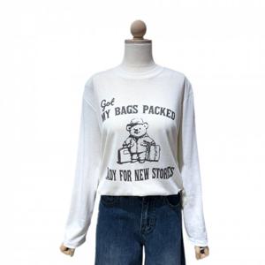 러브앤쇼  베어프린팅 긴팔티셔츠 (LCFJPTS05)