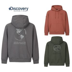 디스커버리 25년 F/W 남녀공용 백그래픽 기모 후드티  DXHD55056
