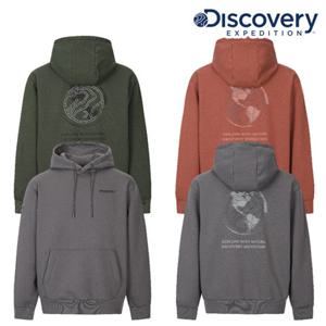디스커버리 (DXHD55056) 2025 F W 남여공용 아웃도어 백그래픽 기모 후드티
