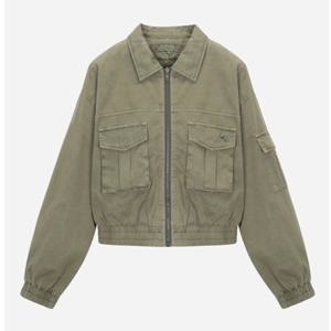 [써스데이아일랜드](T256MJP903W)가먼트 다잉 집업 점퍼