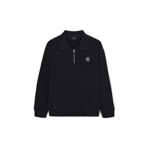 M MLB긴팔티 IQC 3AMTB0944-50BKS 베이직 스몰로고 오버핏 반집업 맨투맨 뉴욕양키스