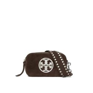 토리버치 밀러 로고 스터드 스웨이드 미니 크로스 백 174301