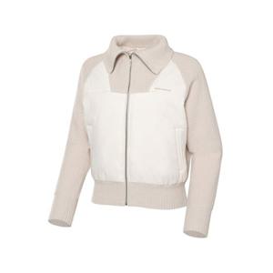 CO 우븐 패치 패딩 풀집업 스웨터 L WWW23K15