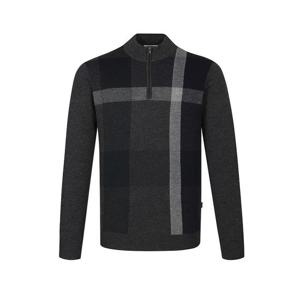 [닥스]울100 빅체크 하프집업__DLW1SWZU101G1