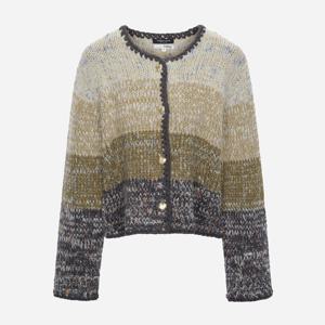 [써스데이아일랜드]컬러 블럭 멀티 가디건 T256MCD905W