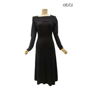 [에이비에프지]오픈 숄더 스타일 슬림핏 롱 니트 원피스 APZ4HO34K