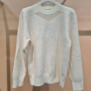 Destijl HC34 부드럽고 신축성좋은 앞 시스룩망사 라운드 니트스웨터 D2533sw09