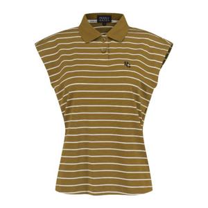 M 파리게이츠골프민소매 NQC 521D3TO208_BG 여성 스마일 스트라이프 슬리브리스 탑
