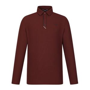 [핑]남성 사선 포인트 카라 긴팔 티셔츠 111E3TO202_BR_IC