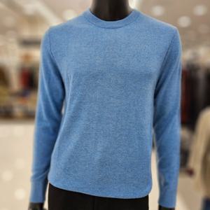 [파렌하이트][24F/W] 블루 캐시미어 실크 라운드 풀오버 FJU8510