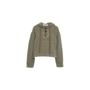 골든구스 디럭스 브랜드 긴팔 레이스업 후드 티셔츠 GWP02341P002079 35548 TP949510133