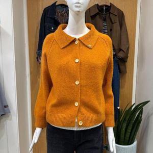 클리지 DP01 금장 카라 가디건 CP8WKC34