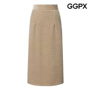 [지지피엑스]H라인 백 트임 미디 스판 스커트 GP9SK033B
