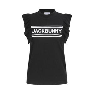 M 파리게이츠골프민소매 NQC 521D3SWJ21_BK 여성 잭바니 프릴 슬리브리스 니트