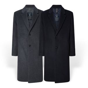 [헤지스][25FW][2컬러 택1] 남성 솔리드 울 캐시미어혼방 코트 HZCO5D561