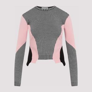 알렉산더맥퀸 티셔츠 798381.Q1BAW 1295 BLACK WHITE PINK