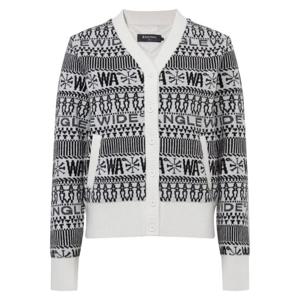 [와이드앵글]여성 CO 노르딕 하이브리드 브이넥 방풍 가디건 WWW25K75W3