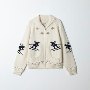 [러브앤쇼] 라운드 카라 니트집업 GCFKGKJ01