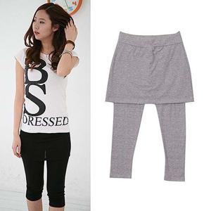 면스판 7부 데일리 레깅스 치마 JE-2567 레깅스