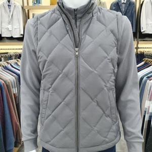 [크로커다일남성]가을겨울 신상 아가일패턴 구스조끼CDAA9MV9817