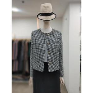 SI 세이브존04 노카라 트위드 글리터 자켓 SJJ1121080BKP