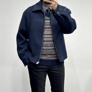 [바쏘옴므]FW 울캐시미어 남성 숏 점퍼 트러커자켓WSY4-UA54-ANY