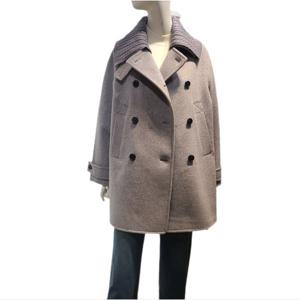 [숲]니트 카라 중기장 핸드메이드 코트(SBAHC31)