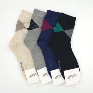 크로커다일 남성 아가일 중목양말 5켤레묶음 데일리