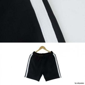 트레이닝반바지 200446 굵은줄 5부 트레이닝바지 DM