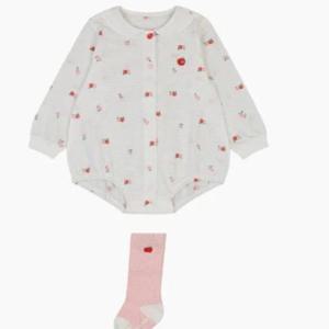 해피랜드 HC09 유아 아동 코미애플 바디슈트 니삭스세트 H1110253