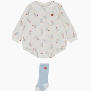 해피랜드 HC09 유아 공용 루디베어 바디슈트 니삭스세트 H1110212