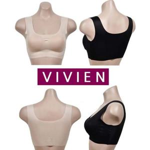 (비비안)여자 레이온 무봉제 누디 브라탑 와이어리스
