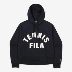 휠라 여성 레터링 면혼방 후드티 FS2POF3362F_INA