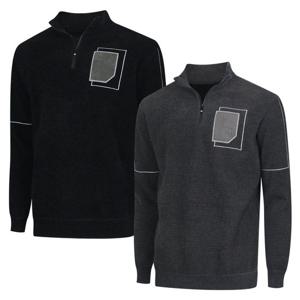 [파파브로]맨즈 보온좋은 기모안감 반집업 니트 LM-KN-812