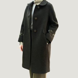 [비꼴리끄(여성)]울 캐시 라운드카라 하프코트 B254WH3150